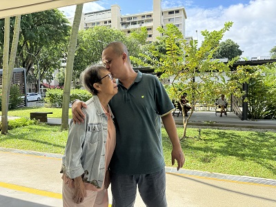 Caregiver Glenn  and mom