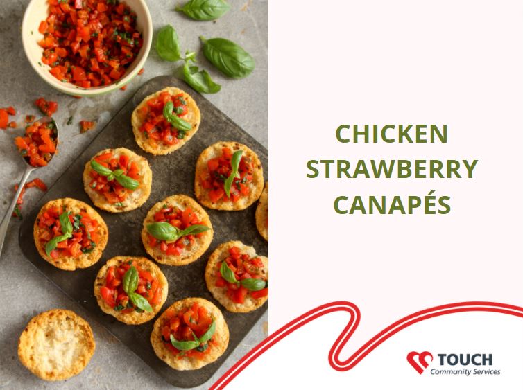 Chicken Strawberry Canapé Recipe